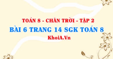 Bài 6 trang 14 Toán 8 Chân trời sáng tạo Tập 2